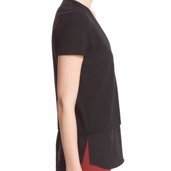 NWT $295 Theory Zadeia V-Neck Tee & Camisole Set in Black in XS! - Picture 4 of 8